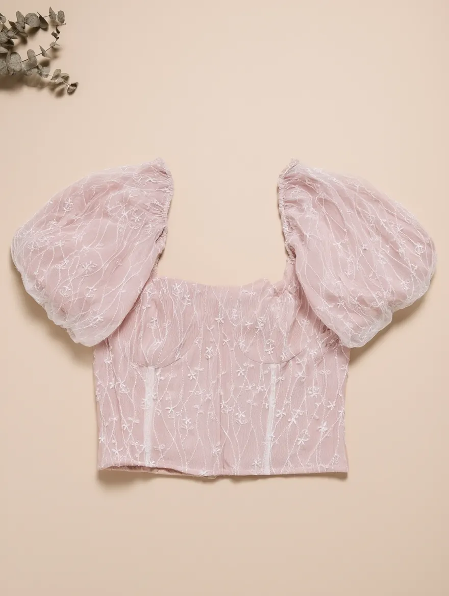 Blusa Rosa Corta