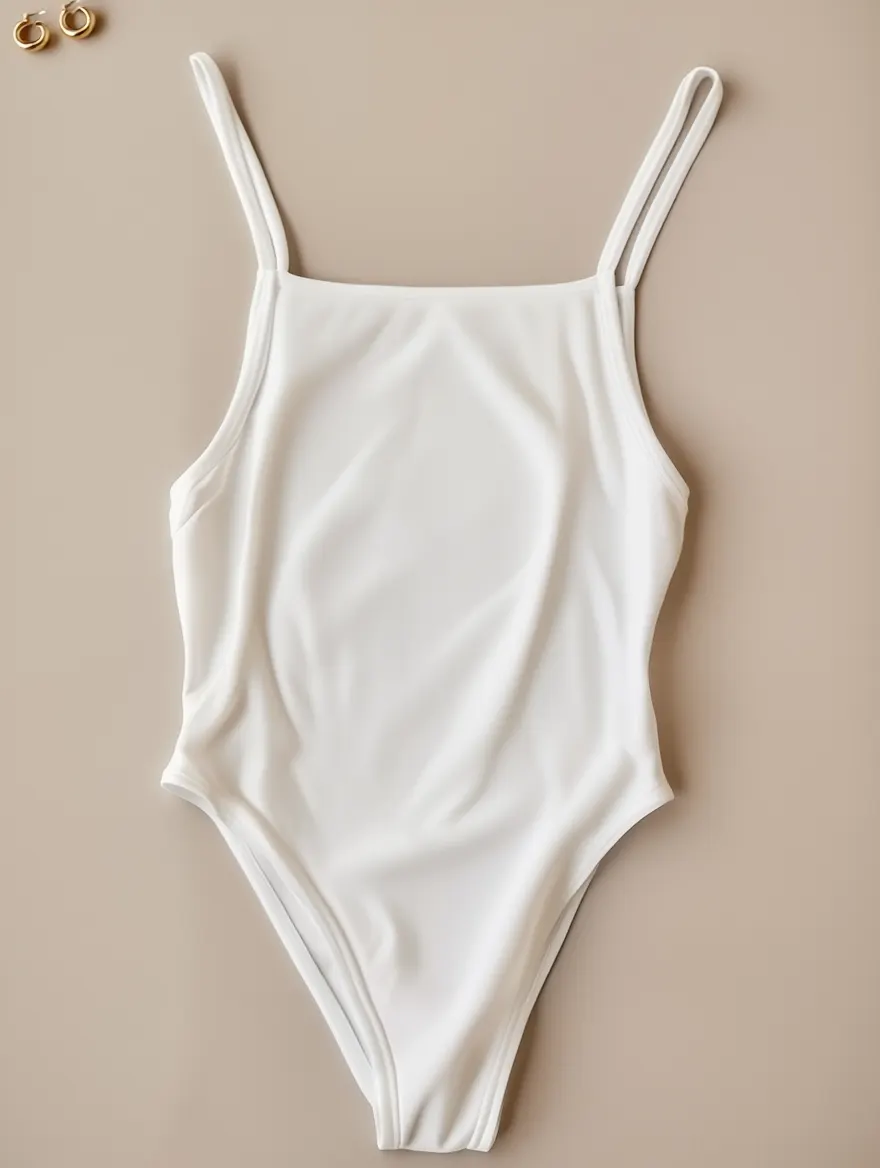 Body Blanco Acanalado con Tirantes