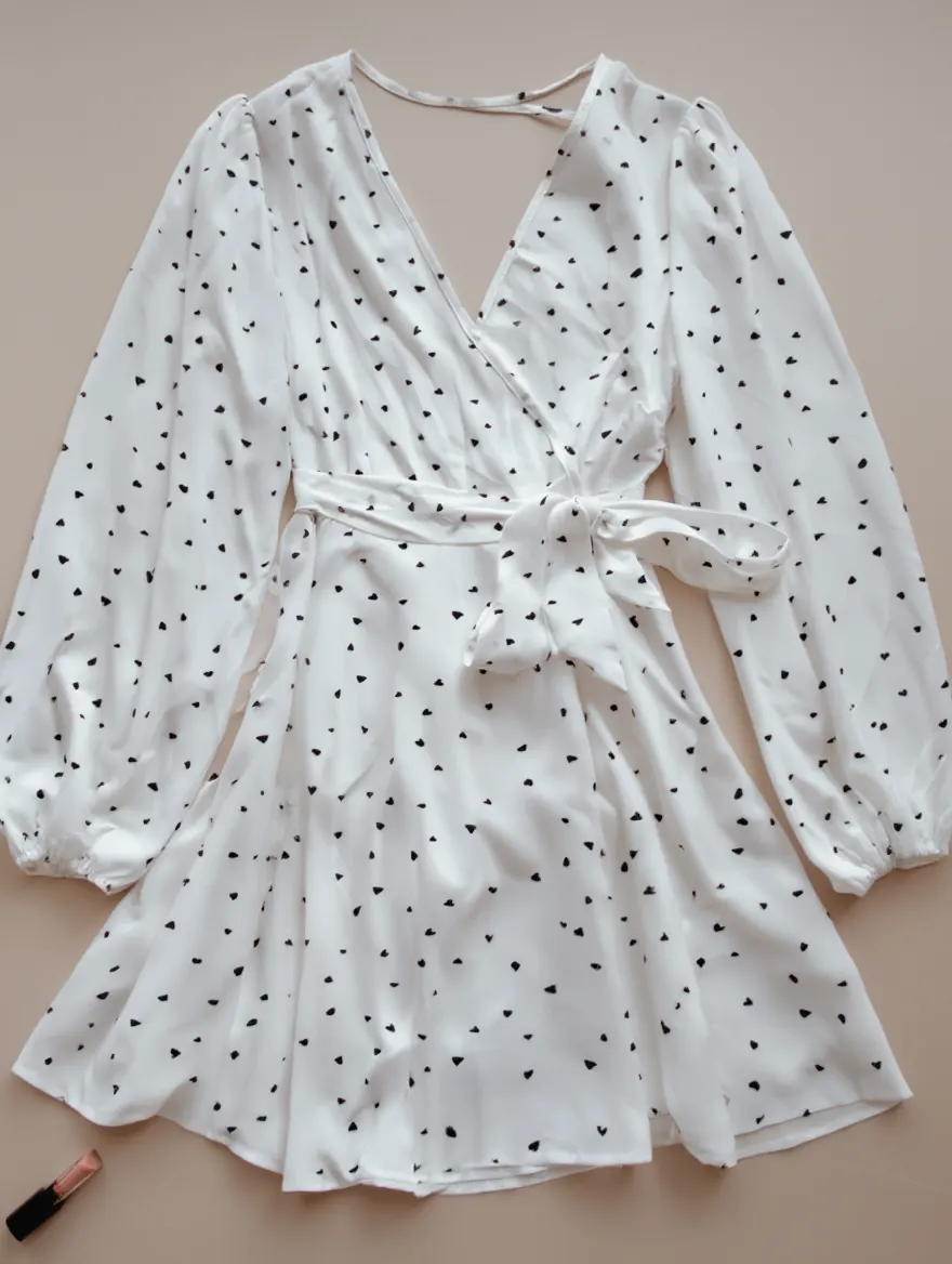 Vestido Blanco con Lunares